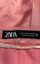 Load image into Gallery viewer, Zara Womens Pink Flat Front Comfort Pockets Wide-Leg Trouser Pants Size S