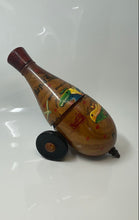 Load image into Gallery viewer, Haiti Folk Art Atiano Map Design Home Decorative Hand Painted Wooden Bottle