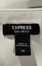 Load image into Gallery viewer, Express Womens Body Contour White Stretch Short Sleeve V-Neck Bodysuit Size XS