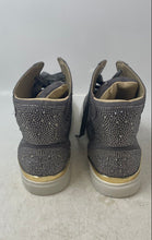 Load image into Gallery viewer, Enzo Romeo Womens Silver Crystal Shimmer Rhinestone Sneakers Shoes Size 11