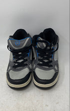 Load image into Gallery viewer, Leopard Mens Gray Black Blue Round Toe High Top Lace-Up Sneaker Shoes Size 7.5