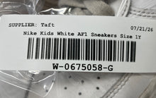 Load image into Gallery viewer, Nike Boys Air Force 1 LE FV5951-111 White Leather Sneakers Shoes Size 1Y