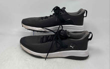 Load image into Gallery viewer, Puma Mens Fusion EVO 193850-01 Black White Low Top Lace-Up Golf Shoes Size 10.5