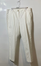 Load image into Gallery viewer, Michael Kors Womens White Flat Front Slash Pocket Straight Leg Dress Pants Sz 12