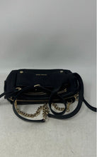 Load image into Gallery viewer, Michael Kors Womens Mitchell Black Gold Pebble Leather Chain Strap Crossbody Bag