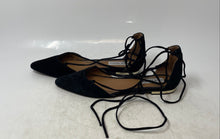 Load image into Gallery viewer, Steve Madden Womens Black Suede Pointed Toe Tie Strappy Sandals Size 7.5M