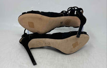 Load image into Gallery viewer, Banana Republic Womens Jene Black Ankle Wrap Strappy Sandals Size 6 1/2M
