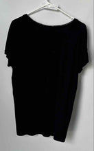 Load image into Gallery viewer, Tahari Womens Black Short Sleeve Round Neck Pullover T-Shirt Size Medium