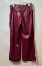 Load image into Gallery viewer, Forever 21 Womens Wine Pleated Front Regular Fit Wide-Leg Trouser Pants Size M