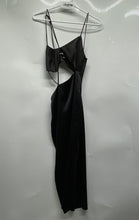 Load image into Gallery viewer, Zara Womens Black Sleeveless Spaghetti Strap Cut Out Bodycon Dress Size XS