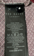 Load image into Gallery viewer, Ted Baker Mens Purple Print Cotton Short Sleeve Collared Polo Shirt Size 5