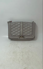 Load image into Gallery viewer, Rebecca Minkoff Womens Gray Leather Inner Pocket Chain Strap Crossbody Purse