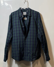 Load image into Gallery viewer, Timberland Mens Green Plaid Slim Fit Long Sleeve Button-Up Shirt Size M
