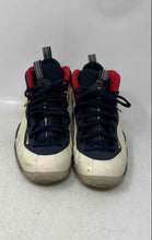 Load image into Gallery viewer, Nike Kids Little Posite One White Red Blue Mid Top Lace-Up Sneaker Shoes Size 5Y