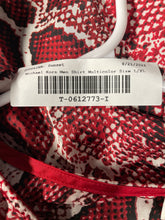 Load image into Gallery viewer, Michael Kors Womens Multicolor Snakeskin Pullover Poncho Tunic Top Size L/XL