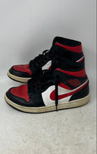 Load image into Gallery viewer, Nike Mens Air Jordan 1 Mid 554724-079 Red Black White Sneaker Shoes Size 9