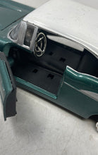 Load image into Gallery viewer, Vintage 1957 Chevrolet Bel Air Diecast Green And White Classic Model Car