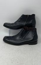 Load image into Gallery viewer, Johnston & Murphy Mens Black Full Side Zipper Square Toe Ankle Boots Size 8.5 M