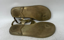 Load image into Gallery viewer, Michael Kors Womens Jelly Gold Flat Thong Sandals Size 9M