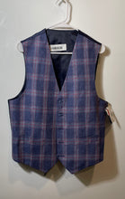 Load image into Gallery viewer, Tommy Hilfiger Mens Blue Pink Sleeveless Button-Front Vest Size Medium With Tag