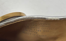 Load image into Gallery viewer, Authentic Tory Burch Womens Benton 55128 Silver-Tone Ballet Flats Sz 9.5 Damaged