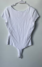 Load image into Gallery viewer, Banana Republic Womens White Soft Stretch Split Neck Bodysuit Blouse Top Size M
