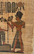 Load image into Gallery viewer, Papyrus Hieroglyphics Handmade Egypt Collectible Art Painting