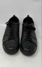 Load image into Gallery viewer, Lacoste Mens Black White Low Top Lace-Up Sneaker Shoes Size 9.5