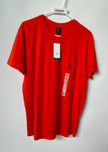Load image into Gallery viewer, U.S. Polo Assn. Mens Orange Short Sleeve Pullover T-Shirt Size Medium
