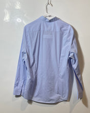 Load image into Gallery viewer, H&M Mens Light Blue Long Sleeve Slim-Fit Collared Button-Up Shirt Size L