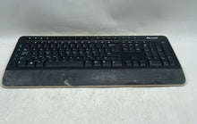 Load image into Gallery viewer, Microsoft Model 1379 Black Portable Wireless Standard Keyboard Untested