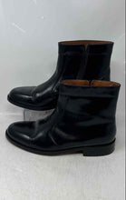 Load image into Gallery viewer, Bostonian Mens Black Leather Round Toe Side Zip Ankle Biker Boots Size 8 M