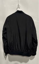 Load image into Gallery viewer, Zara Mens Black Long Sleeve Pockets Regular Fit Full-Zip Bomber Jacket Size M