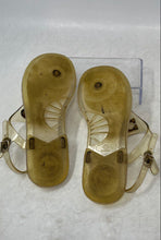 Load image into Gallery viewer, Coach Womens Clear Color Plastic T-Strap Buckle Flat Thong Sandals Size 5