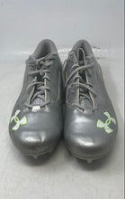 Load image into Gallery viewer, Under Armour Mens Ripshot Mid MC Silver Lace-Up Lacrosse Cleats Size 13
