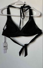 Load image into Gallery viewer, Robin Piccone Womens Black Halter Neck Bikini Top Size Medium With Tag