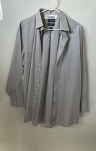 Load image into Gallery viewer, Stafford Mens Gray Travel Easy-Care Broadcloth Long Sleeve Dress Shirt Size 17