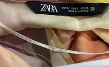 Load image into Gallery viewer, Zara Womens Multicolor Abstract Long Sleeve Collared Button-Up Shirt Size Small