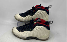 Load image into Gallery viewer, Nike Kids Little Posite One White Red Blue Mid Top Lace-Up Sneaker Shoes Size 5Y