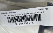 Load image into Gallery viewer, Dr. Martens Womens 1460 11821 White Smooth Leather Lace-Up Combat Boots Size 7