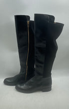 Load image into Gallery viewer, Michael Kors Womens Bromley Black Leather Knee-High Riding Boots Size 10M