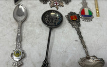 Load image into Gallery viewer, Assorted Mixed Enamel Designs Collector Souvenir Spoons Lot Of 14 Pieces