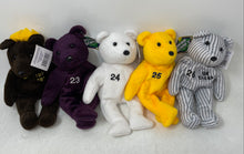 Load image into Gallery viewer, Lot Of 5 Pcs Salvino's Mixed Variety Plush Bear Bamm Beano's From 1998