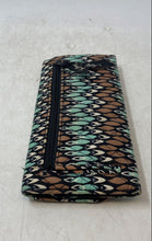 Load image into Gallery viewer, Vera Bradley Womens Brown Green Printed Inner Pockets Trifold Wallet