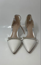 Load image into Gallery viewer, Kelly & Katie Womens Zadie White High Heel Ankle Strap Sandals Size 9.5M