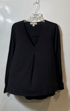 Load image into Gallery viewer, Michael Kors Womens Black Long Sleeve V-Neck Blouse Top Size 1X