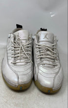 Load image into Gallery viewer, Nike Mens Air Jordan 12 Retro Low White Leather Lace-Up Sneaker Shoes Size 13
