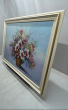 Load image into Gallery viewer, Adams Signed Flowerpot Still Life Square Framed Floral Art Wall Decor Painting