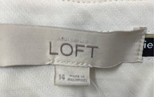 Load image into Gallery viewer, Ann Taylor Loft Womens Gray Julie Curvy Wide-Leg Trouser Pants Size 14