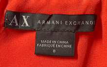 Load image into Gallery viewer, Armani Exchange Womens Red Asymmetric Hem Side Zipper Maxi Skirt Size 8